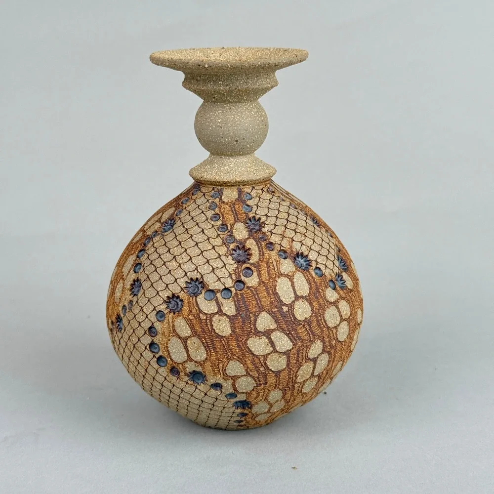 Don McWhorter‎ Studio Pottery Bud Vase Signed 1988 Art Pottery